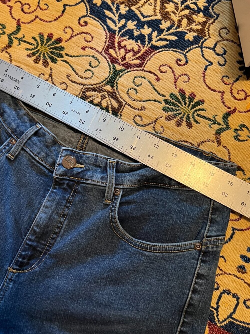 Lee Riders Shape Illusions Slim Fit Mid Rise Bootcut Jeans 16 long - Picture 8 of 12